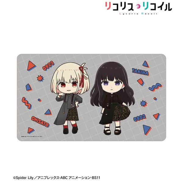 リコリス・リコイル meagratiaコラボ 錦木千束&井ノ上たきな ちびキャラ マルチデスクマット ver.A キャラアニで
                                                2026年1月発売