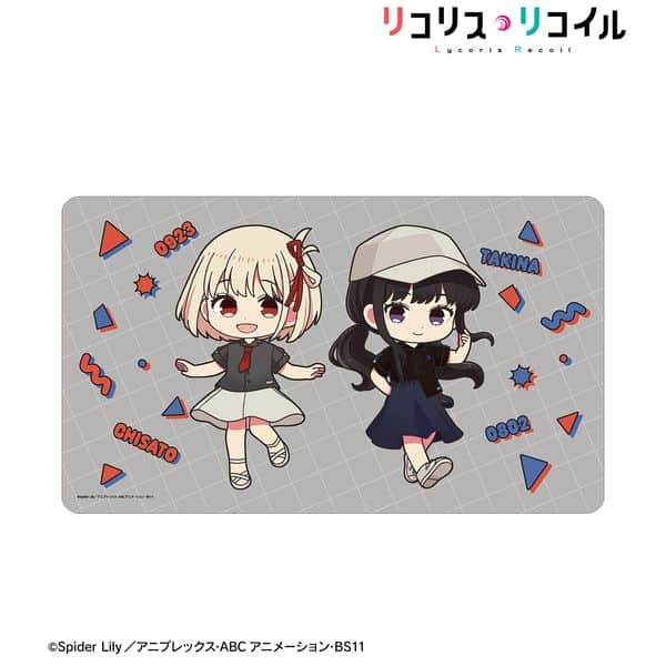 リコリス・リコイル meagratiaコラボ 錦木千束&井ノ上たきな ちびキャラ マルチデスクマット ver.B キャラアニで
                                                2026年1月発売