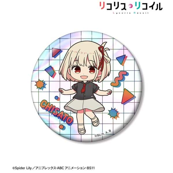 リコリス・リコイル meagratiaコラボ 錦木千束 ちびキャラ 75mmオーロラ缶バッジ ver.B キャラアニで
                                                2026年1月発売