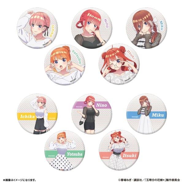 五等分の花嫁* トレーディングキラキラ缶バッジ  キャラアニで
                                                2026年01月発売