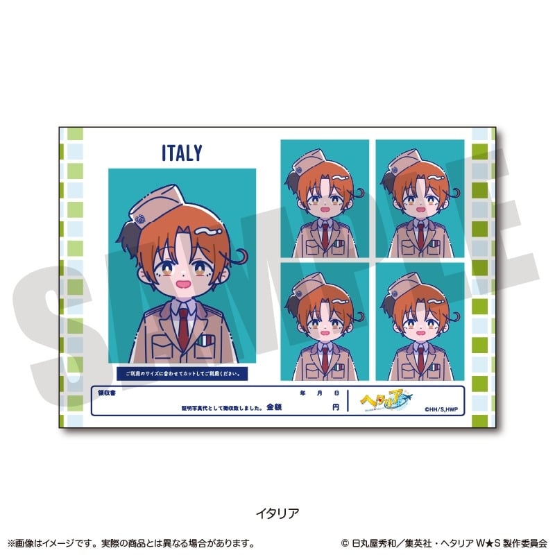 アニメ「ヘタリア World★Stars」 にゅ～とろ 証明写真風ステッカーVol.1 A イタリア
 アニメイトで
2025年08月発売