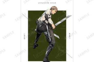 進撃の巨人 描き下ろしイラスト ジャン 戦う背中ver. A3マット加工ポスター AMNIBUSで2025年11月上旬発売