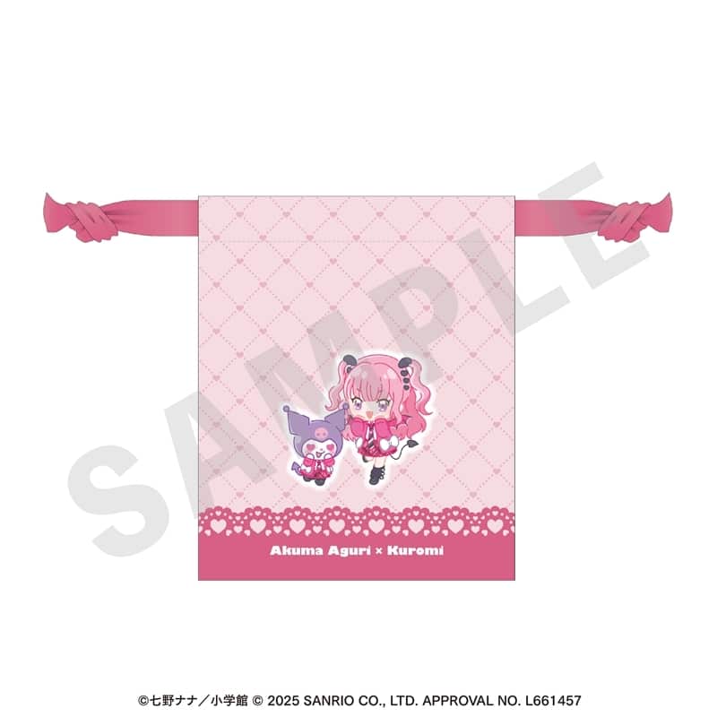 アクマでこれは恋じゃない!,クロミ ちゃおヒロインズ×サンリオキャラクターズ 巾着 愛久魔あぐり×クロミ
 
2025年8月29日発売
で取扱中 (アニメイト)