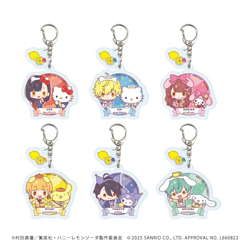 ハニーレモンソーダ×サンリオキャラクターズ パーツ付きアクリルキーホルダー1月ブラインド(全6種)(ミニキャライラスト)
 
2025年11月発売