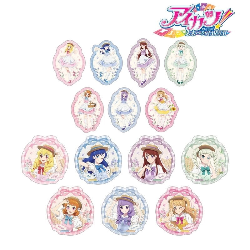 アイカツ! 10th STORY ～未来へのSTARWAY～ 描き下ろし カントリーワンピースver. トレーディングダイカットステッカー
 アニメイトで
2025/11/08 発売
