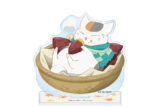 夏目友人帳 描き下ろしイラスト ニャンコ先生 焼き芋ver. BIGアクリルスタンド AMNIBUSで