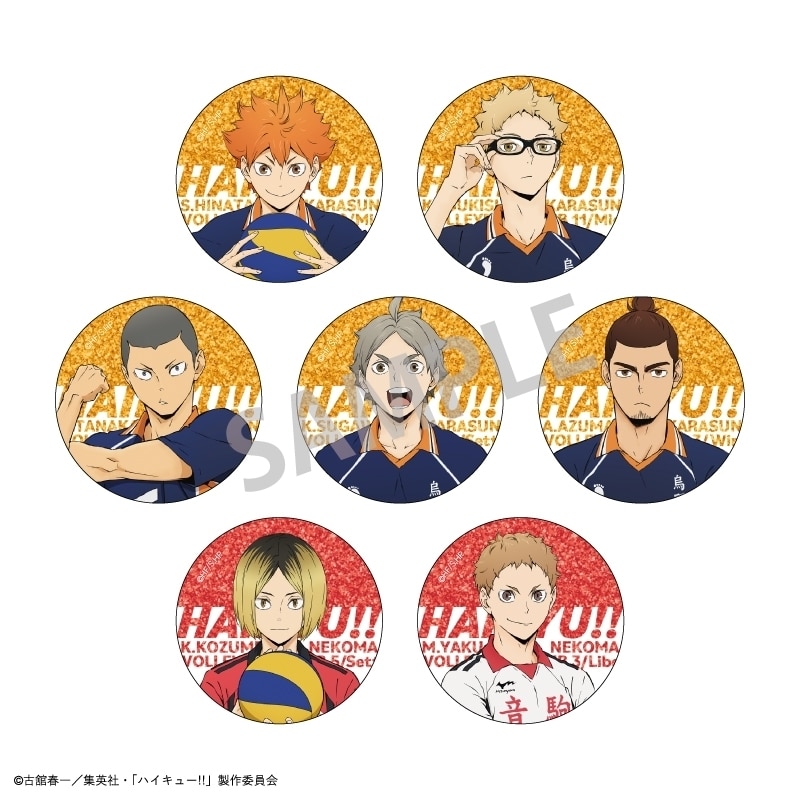 ハイキュー!! トレーディンググリッター缶バッジ vol.1
 アニメイトで
2024年02月下旬発売