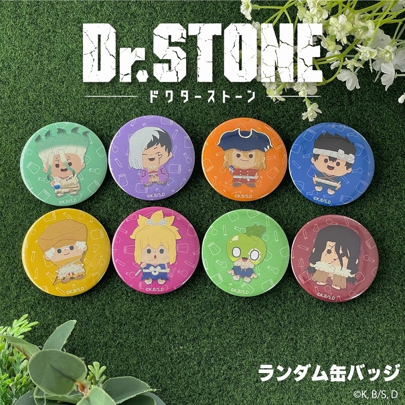 Dr.STONE ランダム缶バッジBOX(全9種)
 アニメイトで
2025年08月上旬発売