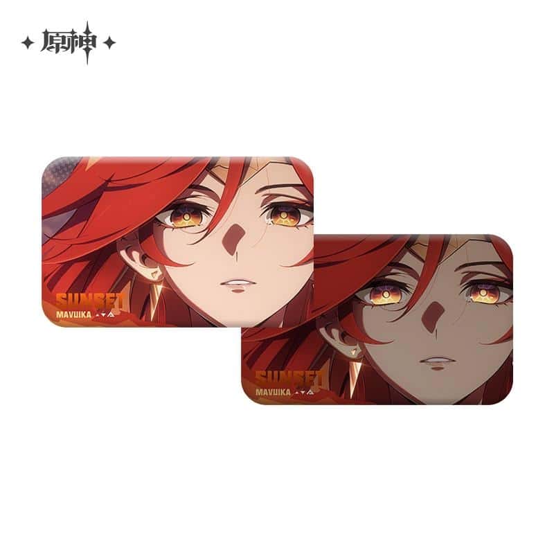 原神 「黄昏」シリーズ  リフレクトスクエア缶バッジB アニメイトで
08月発売