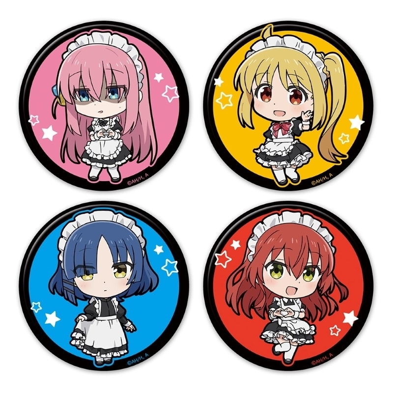 ぼっち・ざ・ろっく! 缶バッジ4個セット ひとり&虹夏&リョウ&郁代 メイド服ver.
 
2025年11月下旬発売
で取扱中 (アニメイト)