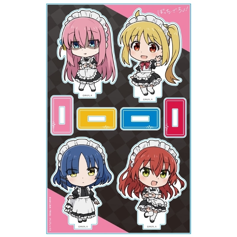 ぼっち・ざ・ろっく! アクリルキャラスタンド ひとり&虹夏&リョウ&郁代 メイド服ver. デフォルメキャラ
 
2025年11月下旬発売
で取扱中 (アニメイト)