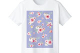 夏目友人帳 ニャンコ先生 Ani-Art Tシャツ ムラサキ/レディース AMNIBUSで