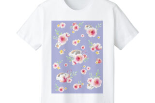 夏目友人帳 ニャンコ先生 Ani-Art Tシャツ ムラサキ/レディース AMNIBUSで