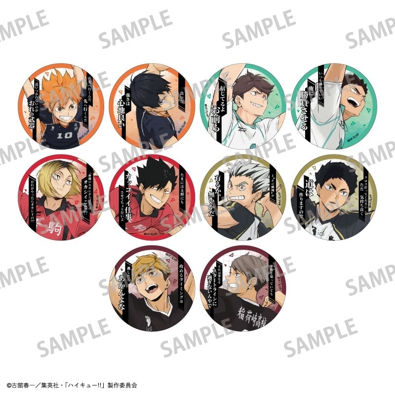 ハイキュー!! トレーディング名台詞缶バッジ
 
2025年11月発売