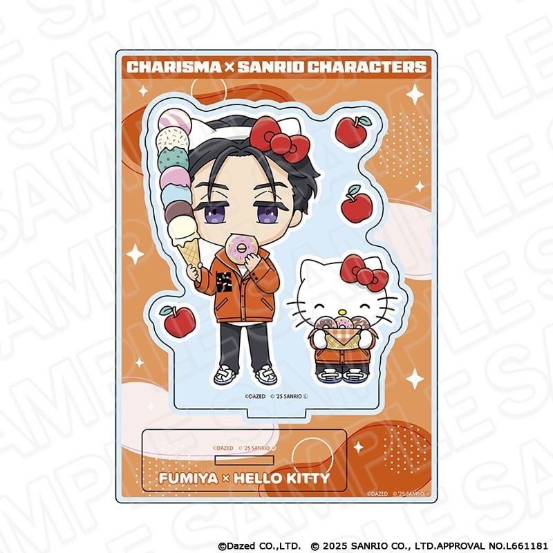 カリスマ × サンリオキャラクターズ シート型アクリルフィギュア 伊藤 ふみや × ハローキティ vol.2
 
2025年11月発売