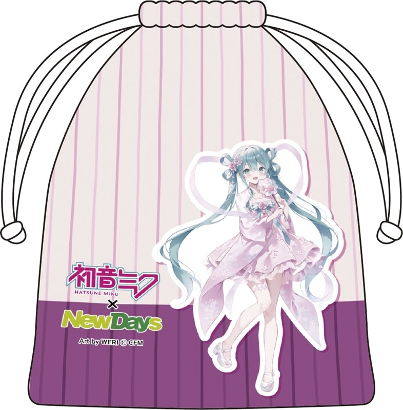 初音ミク×NewDays 巾着 WERI
 
2025年11月発売