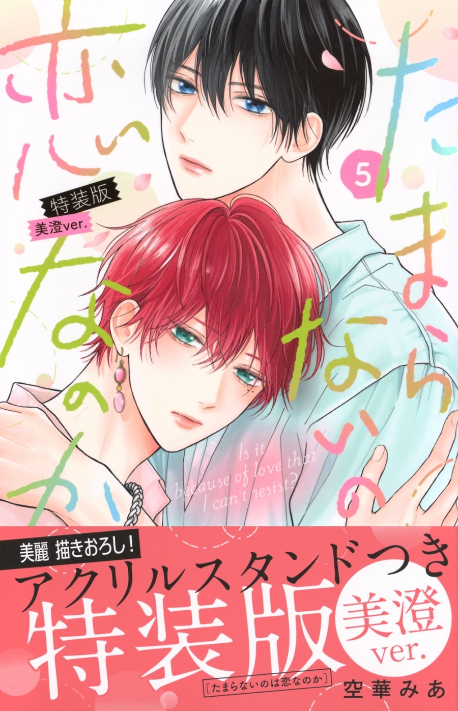 [BL漫画] たまらないのは恋なのか第5巻 特装版 美澄ver.
 
2025年9月12日発売
で取扱中