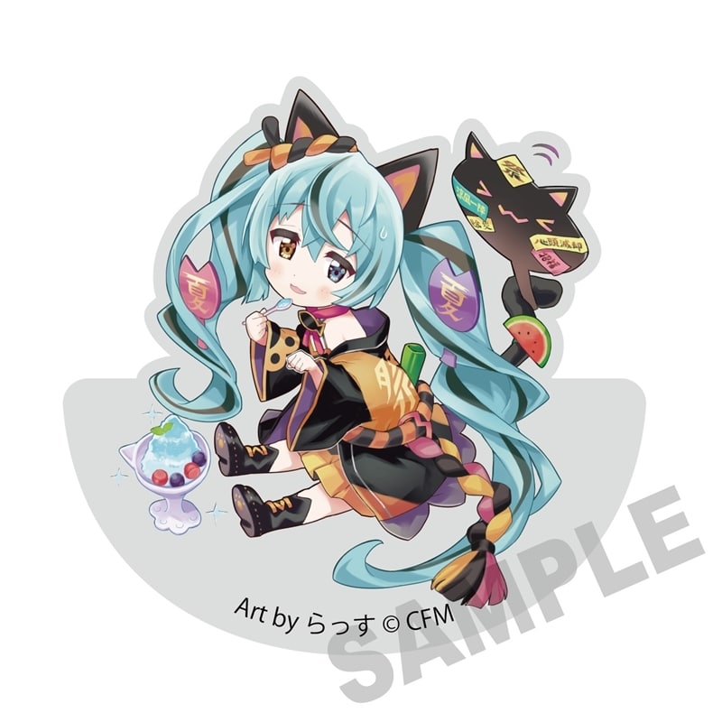 初音ミク×招き猫 ゆらゆらアクリルブロック 初音ミク黒猫 Art by らっす
 
2025年12月発売