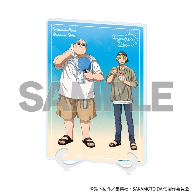 サカモトデイズ アクリルアートボード(A5サイズ)17/坂本太郎&朝倉シン 夏私服ver.(描き下ろしイラスト) 
2025年12月発売