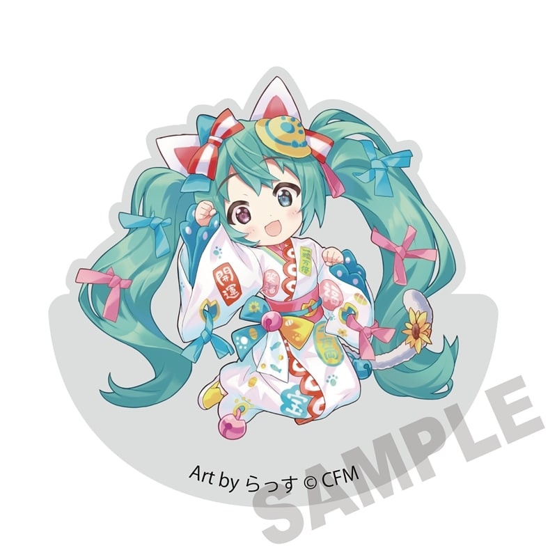 初音ミク×招き猫 ゆらゆらアクリルブロック 初音ミク白猫 Art by らっす
 
2025年12月発売