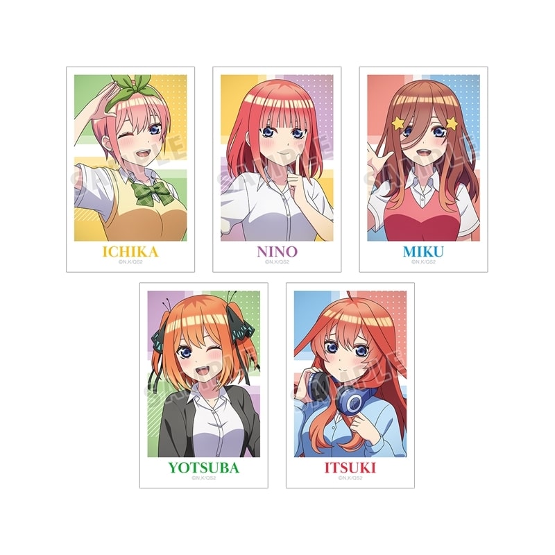 五等分の花嫁* 描き下ろし 衣装交換ver. 第2弾 インスタントカメラ風イラストカード5枚セット
 
2026年1月17日発売