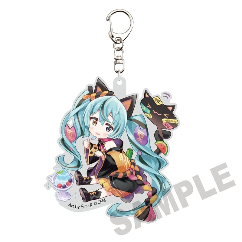 初音ミク×招き猫 ダイカットアクリルキーホルダー 初音ミク黒猫 Art by らっす
 
2025年12月発売