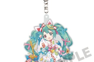 初音ミク×招き猫 ダイカットアクリルキーホルダー 初音ミク白猫 Art by らっす
 
2025年12月発売