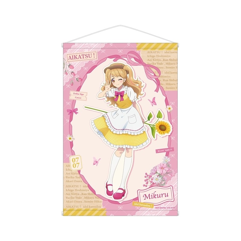 アイカツ! 10th STORY ~未来へのSTARWAY~ 描き下ろし 夏樹みくる カントリーワンピースver. B2タペストリー
 アニメイトで
2025/11/08 発売