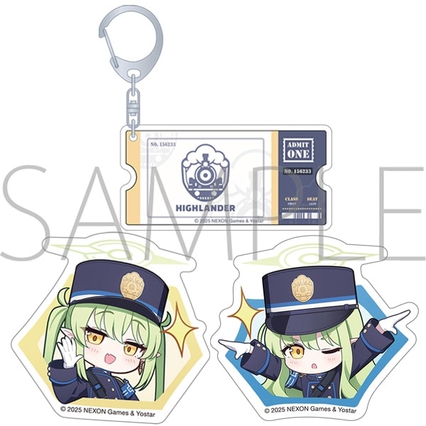 ブルーアーカイブ (ブルアカ) アクリルチケット風キーホルダー&ステッカーセット
 
2026年2月6日発売