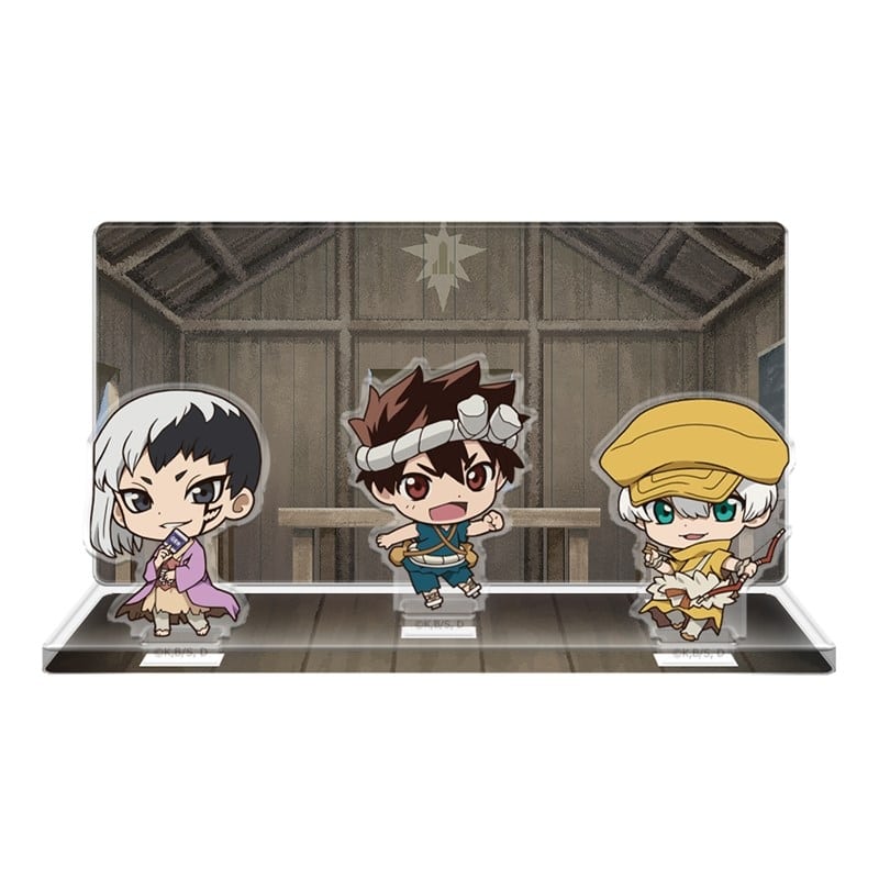 Dr.STONE アクリルジオラマD[ゲン&クロム&羽京]【再販】
 アニメイトで
2025年12月中旬発売