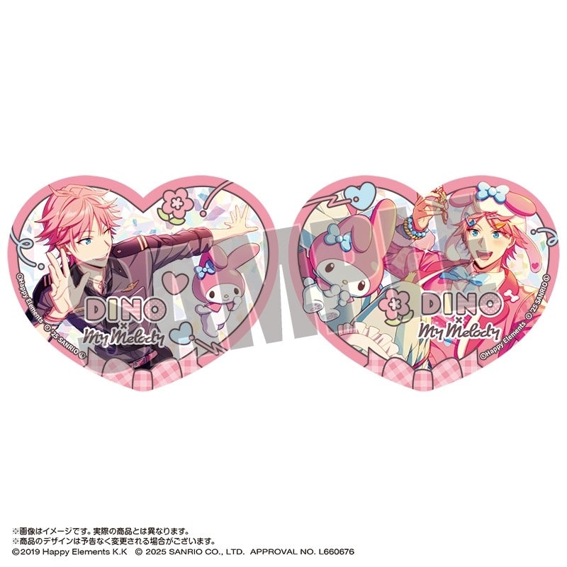 エリオスライジングヒーローズ × サンリオキャラクターズ ぴくりあプレートhologram 3.ディノ・アルバーニ×マイメロディ アニメイトで
2025/10/24 発売