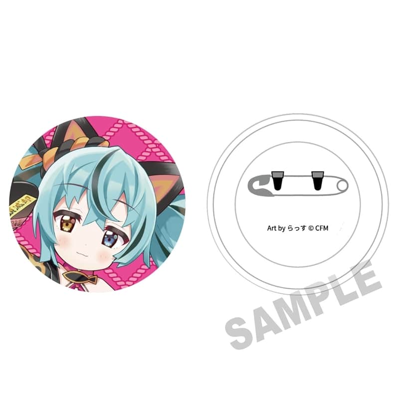 初音ミク×招き猫 ふわもふタッチ缶バッジ 初音ミク黒猫C Art by らっす
 
2025年12月発売