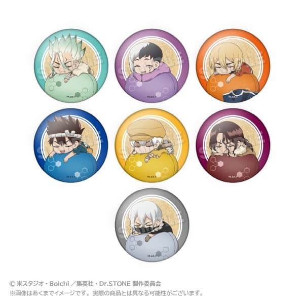 Dr.STONE トレーディングふわみん缶バッジ 【1BOX】 キャラアニで
                                                2025年12月発売