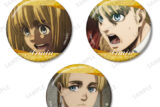 進撃の巨人 アルミン 場面写グリッター缶バッジ3個セット AMNIBUSで2026年2月中旬発売
