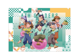 忍たま乱太郎 描き下ろしイラスト 6年生集合 みんなで商いver. クリアファイル