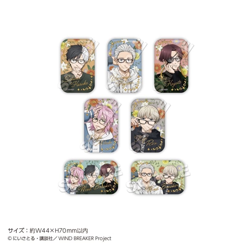 ウィンドブレイカー (ウィンブレ) トレーディングスクエア缶バッジ Glasses【再販】
 
2026年01月発売