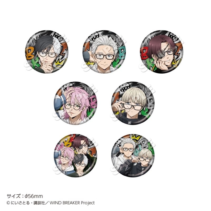 ウィンドブレイカー (ウィンブレ) トレーディングホログラム缶バッジ Glasses【再販】
 
2026年01月発売