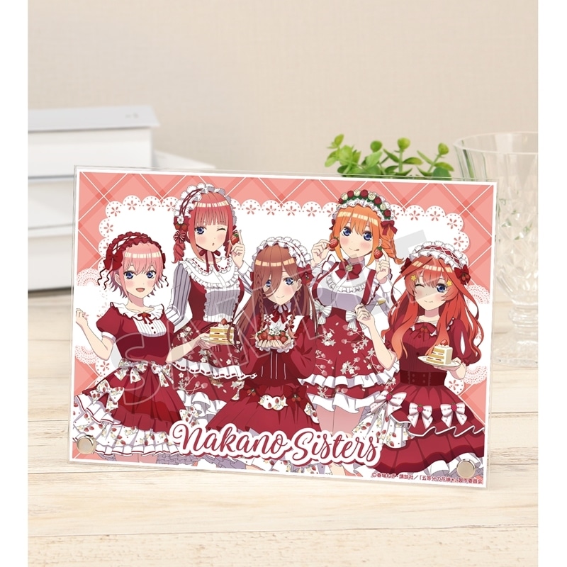 五等分の花嫁* 描き下ろし 集合 ショートケーキイメージコーデver. A5アクリルパネル
 
2026年1月17日発売
で取扱中 (アニメイト)