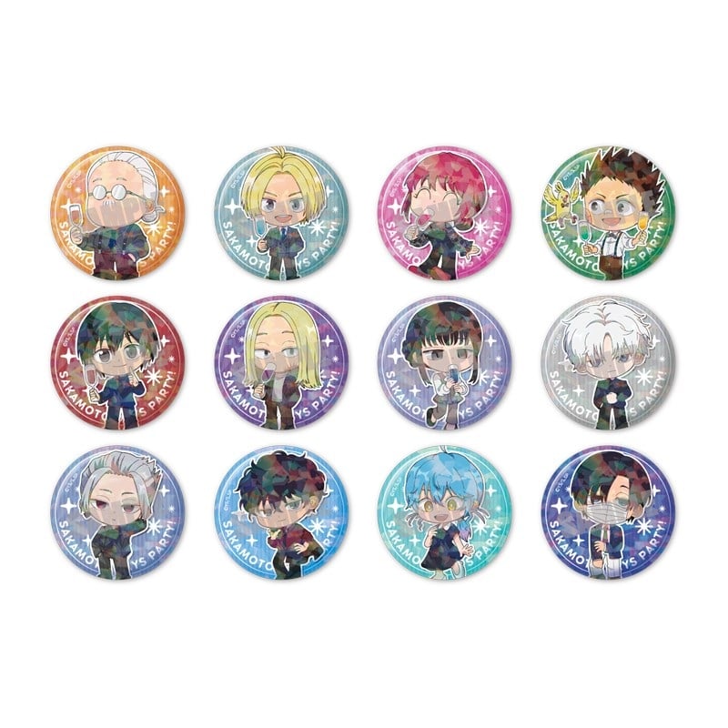 サカモトデイズ トレーディングホログラム缶バッジ PARTY ver.(全12種) 
2025年12月上旬発売