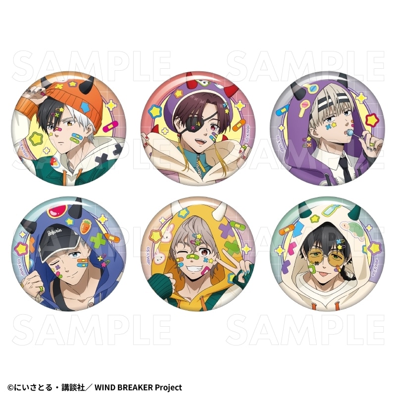 TVアニメ『ウィンドブレイカー (ウィンブレ)』 【でびデコパーカー】 トレーディング缶バッジ
 
2026年02月下旬発売