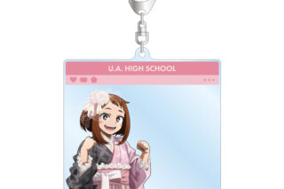 僕のヒーローアカデミア 描き下ろし 麗日お茶子 花やしきver. SNS風BIGアクリルキーホルダー AMNIBUSで