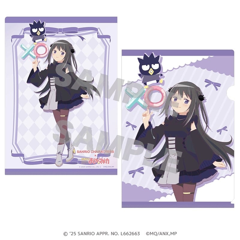 サンリオキャラクターズ×魔法少女まどか☆マギカ クリアファイル 暁美 ほむら×バッドばつ丸
 
2026年02月発売