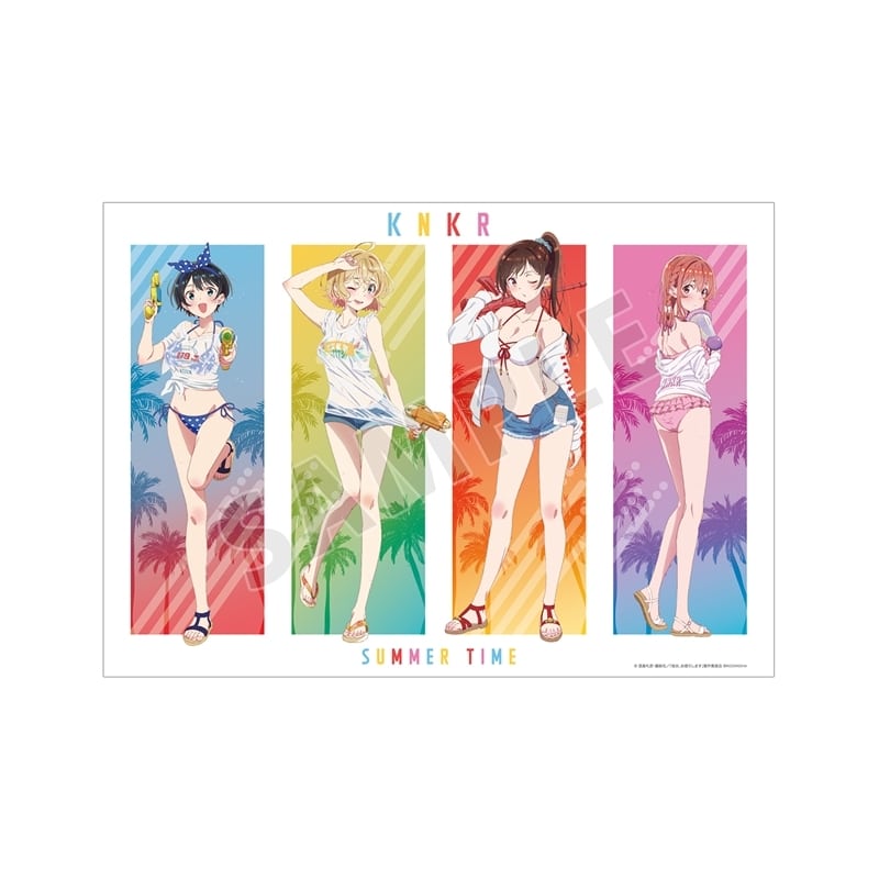 彼女、お借りします (かのかり) 描き下ろしイラスト 集合 ビーチデートver. A3マット加工ポスター【再販】
 
2025年11月27日発売