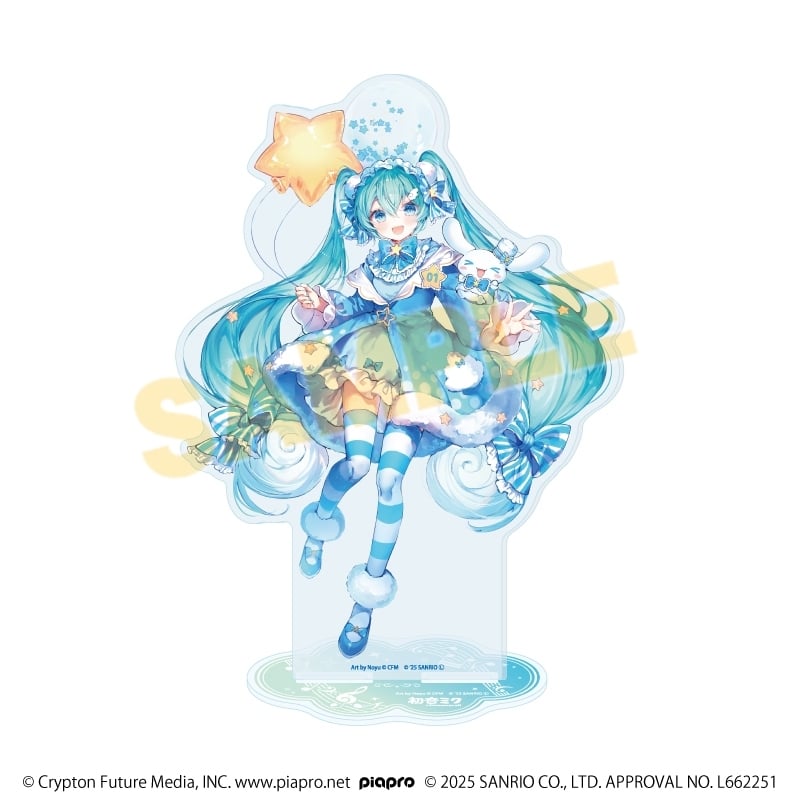 初音ミク×シナモロール BIGアクリルスタンド1月(コラボイラスト)
 
2026年01月発売