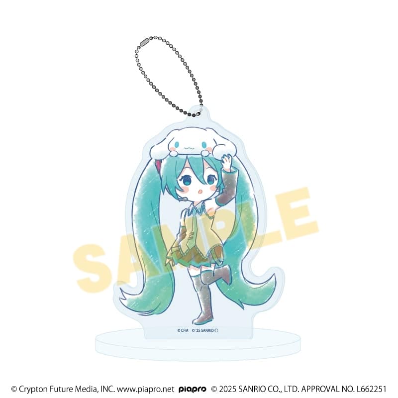 初音ミク×シナモロール アクリルスタンドキーホルダー28/(グラフアートイラスト)
 
2026年01月発売