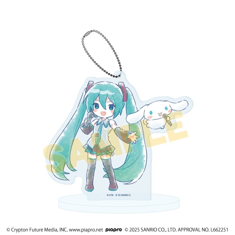 初音ミク×シナモロール アクリルスタンドキーホルダー25/(グラフアートイラスト)
 
2026年01月発売