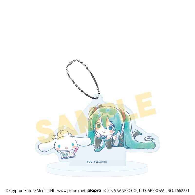 初音ミク×シナモロール アクリルスタンドキーホルダー24/(グラフアートイラスト)
 
2026年01月発売
