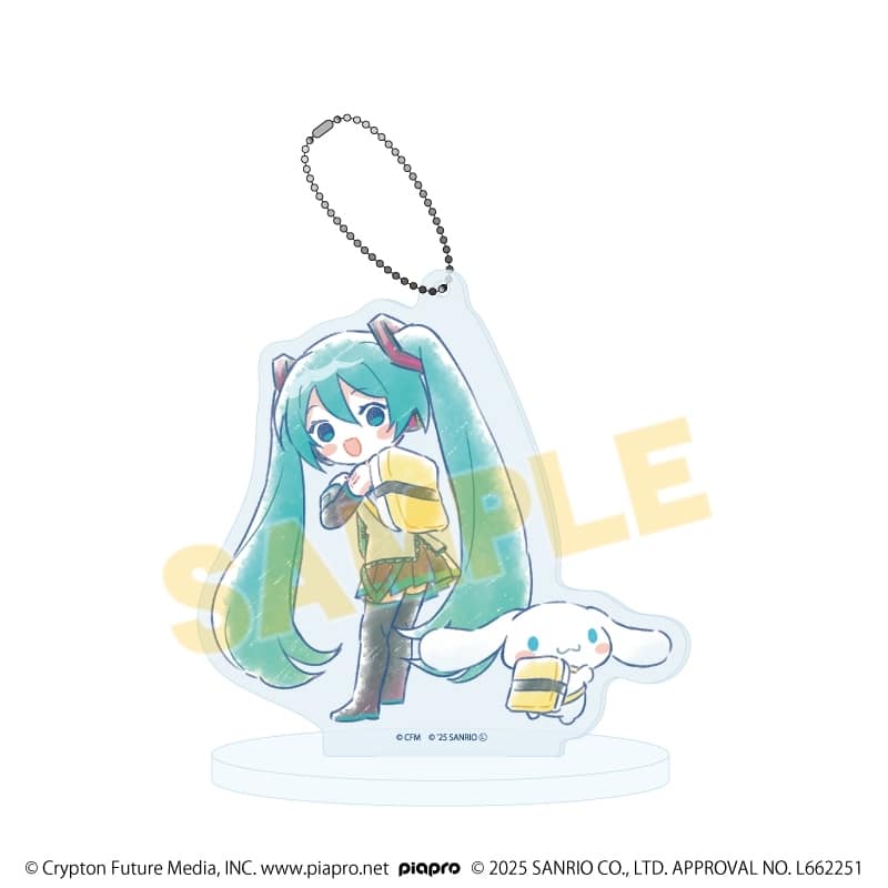 初音ミク×シナモロール アクリルスタンドキーホルダー23/(グラフアートイラスト)
 
2026年01月発売
