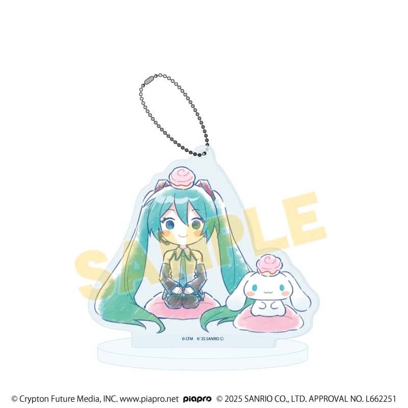 初音ミク×シナモロール アクリルスタンドキーホルダー22/(グラフアートイラスト)
 
2026年01月発売