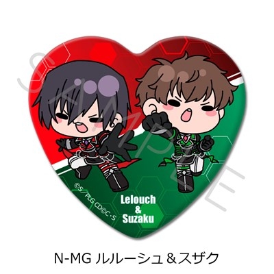 『コードギアス 』 ハート型缶バッジ N-MG (ルルーシュ&スザク) アニメイトで
2025/10/17 発売